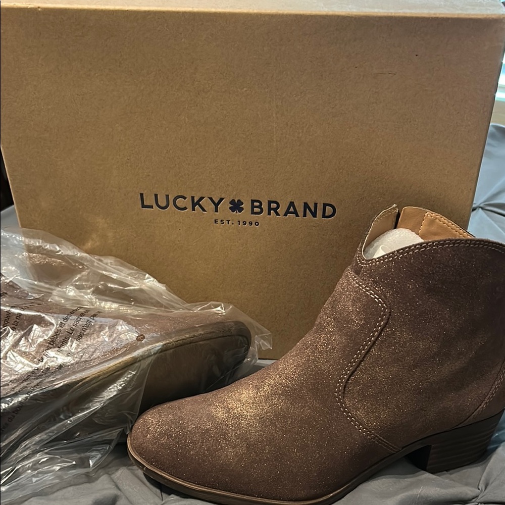 Lucky Brand Women's Brown Ankle Boots